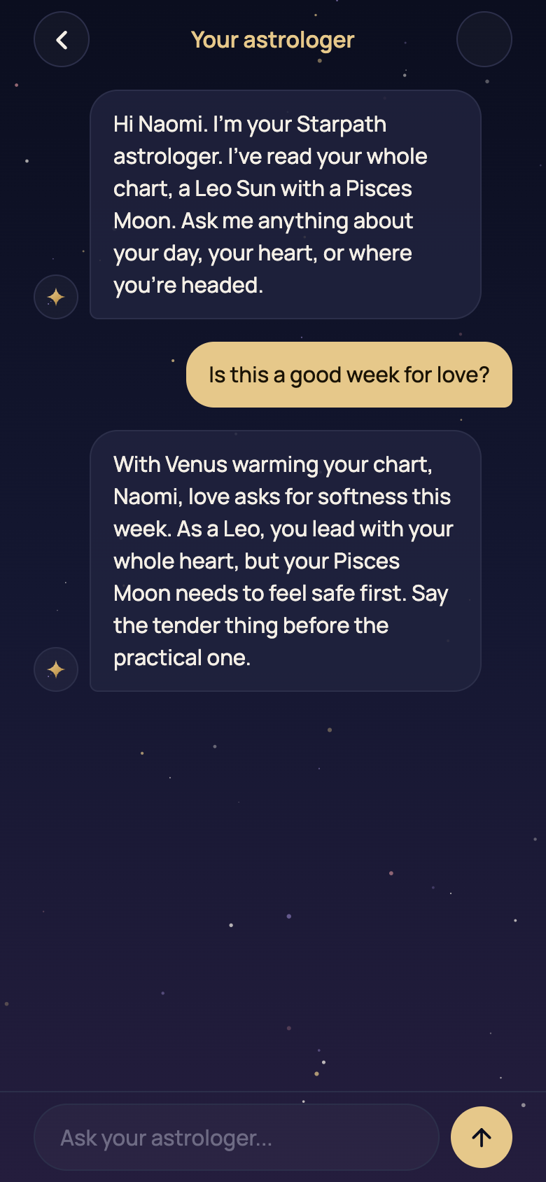 Chat with your astrologer